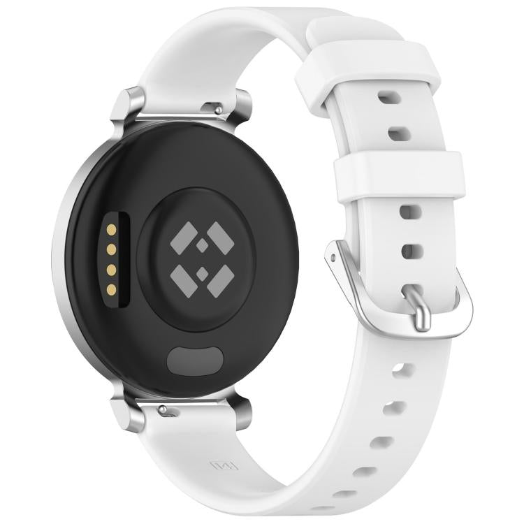 Cinturino per orologio in silicone con fibbia a sgancio rapido argentata xDfind, For Garmin Lily 2