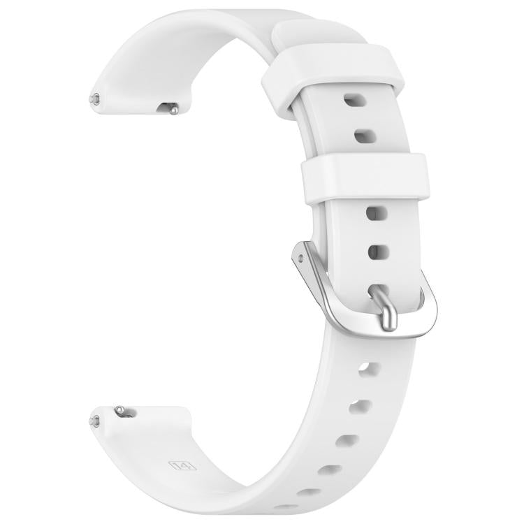 Cinturino per orologio in silicone con fibbia a sgancio rapido argentata xDfind, For Garmin Lily 2