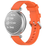 Cinturino per orologio in silicone con fibbia a sgancio rapido argentata xDfind, For Garmin Lily 2