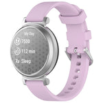 Cinturino per orologio in silicone con fibbia a sgancio rapido argentata xDfind, For Garmin Lily 2
