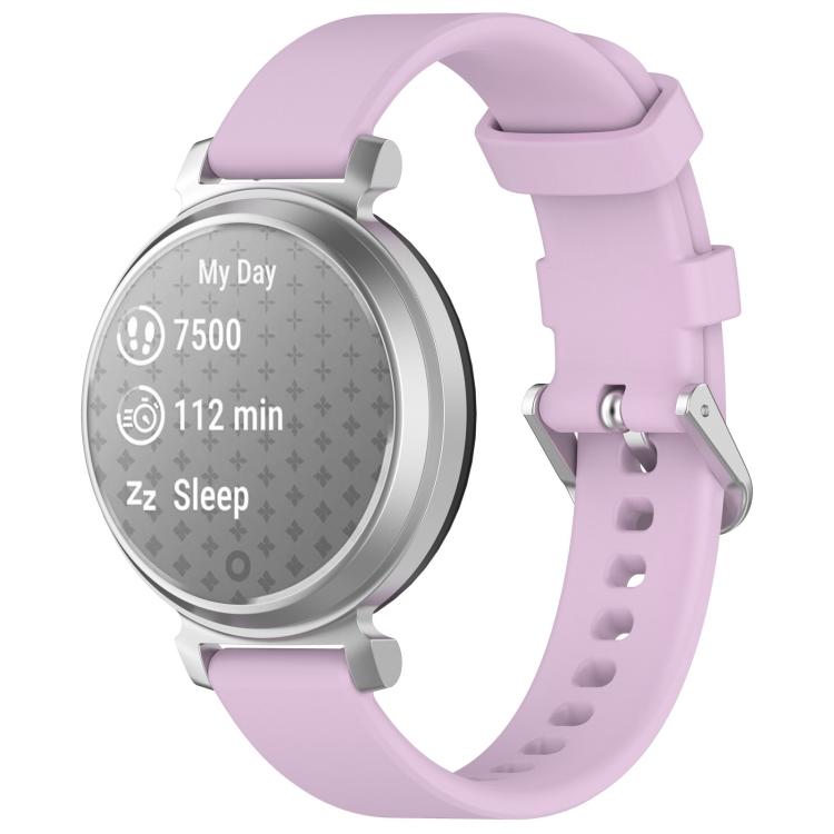 Cinturino per orologio in silicone con fibbia a sgancio rapido argentata xDfind, For Garmin Lily 2