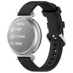 Cinturino per orologio in silicone con fibbia a sgancio rapido argentata xDfind, For Garmin Lily 2