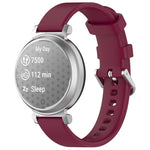 Cinturino per orologio in silicone con fibbia a sgancio rapido argentata xDfind, For Garmin Lily 2