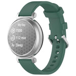 Cinturino per orologio in silicone con fibbia a sgancio rapido argentata xDfind, For Garmin Lily 2