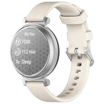 Cinturino per orologio in silicone con fibbia a sgancio rapido argentata xDfind, For Garmin Lily 2