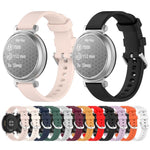 Cinturino per orologio in silicone con fibbia a sgancio rapido argentata xDfind, For Garmin Lily 2