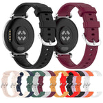 Cinturino per orologio in silicone con fibbia a sgancio rapido argentata xDfind, For Garmin Lily 2