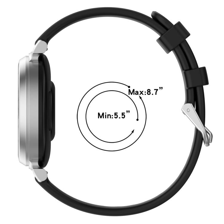 Cinturino per orologio in silicone con fibbia a sgancio rapido argentata xDfind, For Garmin Lily 2