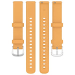 Cinturino per orologio in silicone con fibbia a sgancio rapido argentata xDfind, For Garmin Lily 2