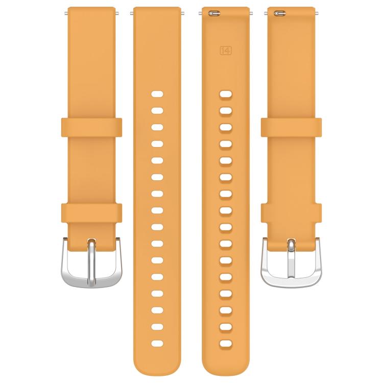 Cinturino per orologio in silicone con fibbia a sgancio rapido argentata xDfind, For Garmin Lily 2