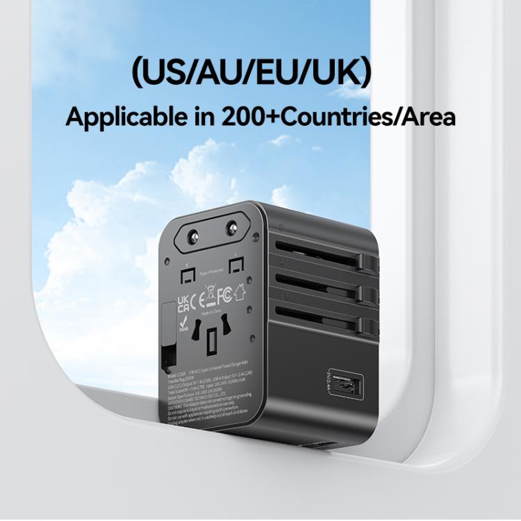 Caricabatterie da viaggio USAMS 17W USB-C e USB-A
