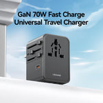 Caricabatterie da viaggio USAMS CC310 70W 3 USB-C 2 USB-A
