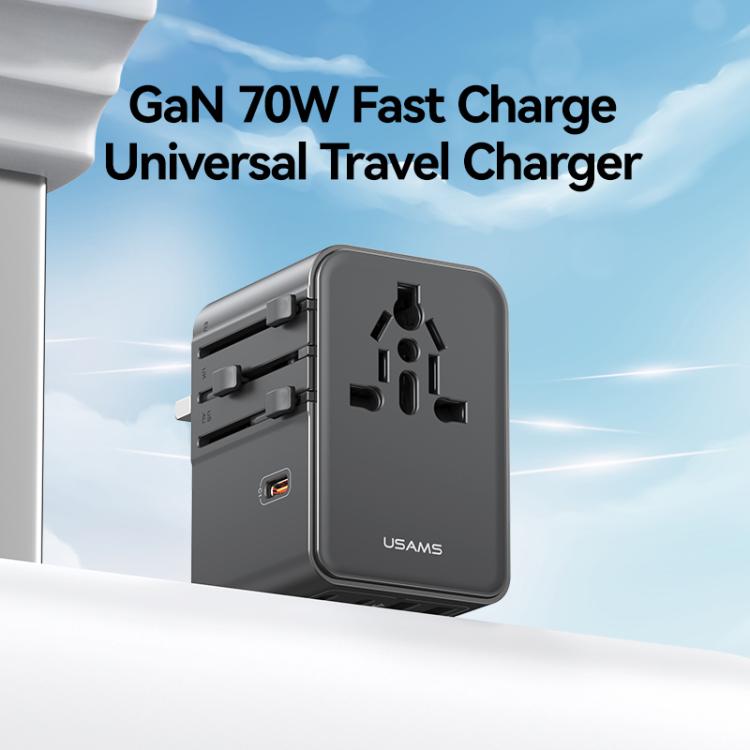 Caricabatterie da viaggio USAMS CC310 70W 3 USB-C 2 USB-A