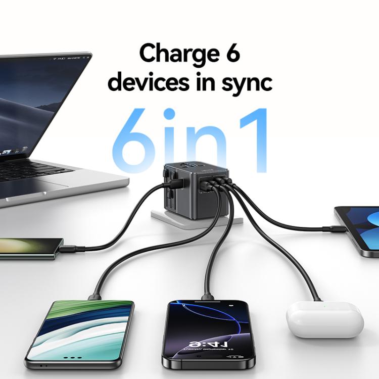 Caricabatterie da viaggio USAMS CC310 70W 3 USB-C 2 USB-A