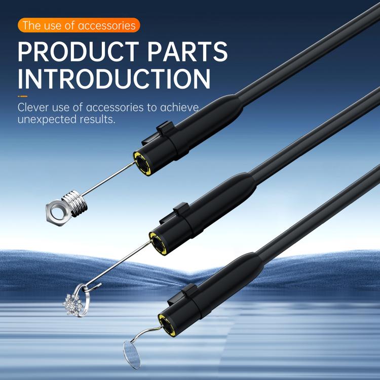 P380 8mm Lens Industrial Pipeline Endoscope with 4.3 inch HD Screen, 2m Tube, 5m Tube, 10m Tube