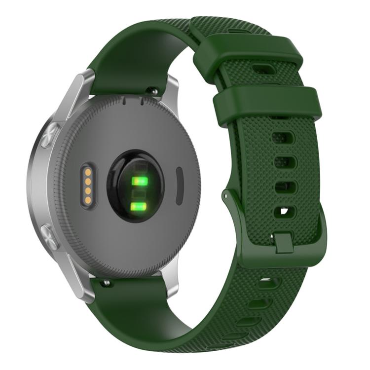 Cinturino per orologio in silicone a tinta unita con motivo a quadri piccoli xDfind, 22mm For Forerunner 570 47mm/935/945/955