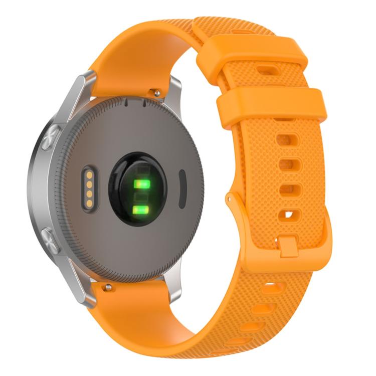 Cinturino per orologio in silicone a tinta unita con motivo a quadri piccoli xDfind, 18mm For Garmin Venu 2S / Move 3S / Active S, 20mm For Garmin Forerunner 570 42mm/245/645