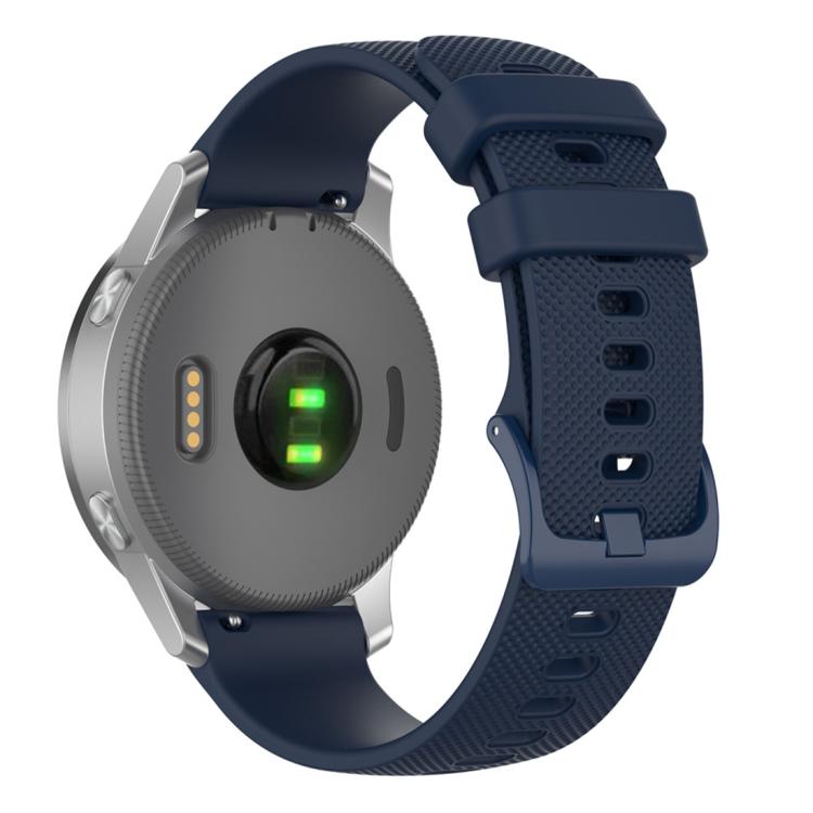 Cinturino per orologio in silicone a tinta unita con motivo a quadri piccoli xDfind, 18mm For Garmin Venu 2S / Move 3S / Active S, 20mm For Garmin Forerunner 570 42mm/245/645