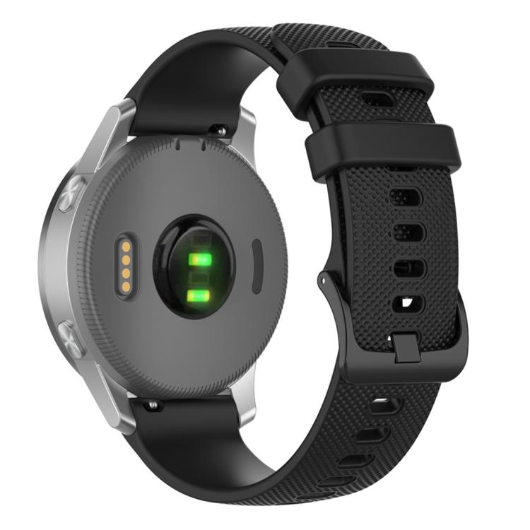 Cinturino per orologio in silicone a tinta unita con motivo a quadri piccoli xDfind, 18mm For Garmin Venu 2S / Move 3S / Active S, 20mm For Garmin Forerunner 570 42mm/245/645
