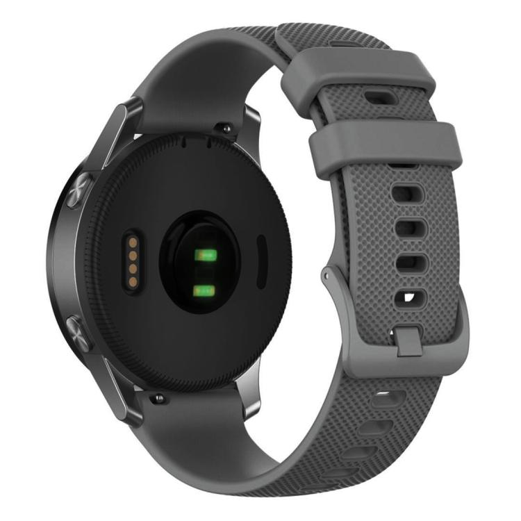 Cinturino per orologio in silicone a tinta unita con motivo a quadri piccoli xDfind, 18mm For Garmin Venu 2S / Move 3S / Active S, 20mm For Garmin Forerunner 570 42mm/245/645