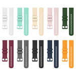 Cinturino per orologio in silicone a tinta unita con motivo a quadri piccoli xDfind, 22mm For Forerunner 570 47mm/935/945/955