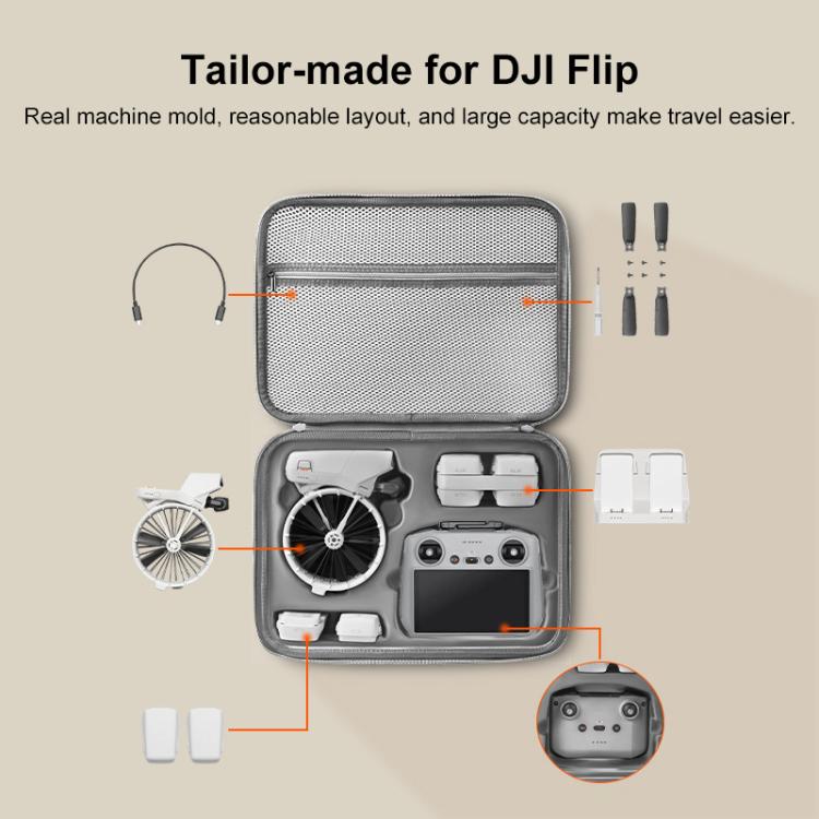 Custodia rigida portatile per drone DJI Flip 36x28x13 cm