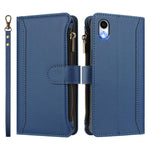 Custodia in pelle con chiusura magnetica, 9 scomparti per carte e cerniera, con cinturino da polso., For iPhone XR, For iPhone XS Max, For iPhone 8 Plus / 7 Plus
