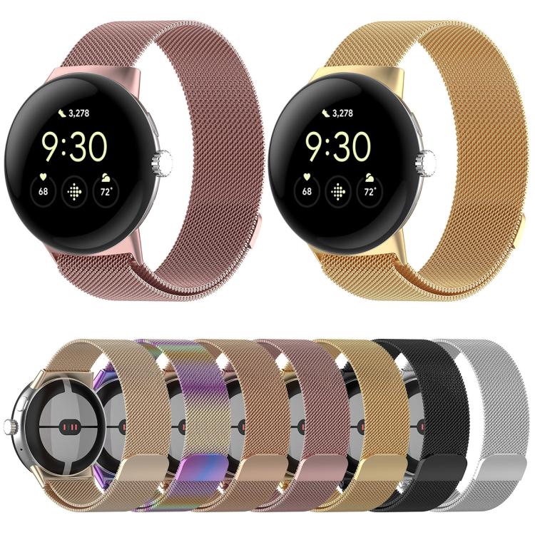 xDfind Cinturino magnetico in metallo milanese per orologio, For Google Pixel Watch 4 / Watch 3 45mm, For Google Pixel Watch 4 / 3 / 2 / 1 41mm