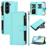 Custodia in pelle con chiusura magnetica, 9 scomparti per carte e cerniera, con cinturino da polso., For Samsung Galaxy S23+ 5G, For Samsung Galaxy S23 5G, For Samsung Galaxy S20 FE, For Samsung Galaxy S22 Ultra 5G