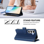 Custodia in pelle con chiusura magnetica, 9 scomparti per carte e cerniera, con cinturino da polso., For Samsung Galaxy S24 FE 5G, For Samsung Galaxy S24 Ultra 5G, For Samsung Galaxy S23 FE 5G, For Samsung Galaxy S23 Ultra 5G