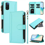 Custodia in pelle con chiusura magnetica, 9 scomparti per carte e cerniera, con cinturino da polso., For Samsung Galaxy S23+ 5G, For Samsung Galaxy S23 5G, For Samsung Galaxy S20 FE, For Samsung Galaxy S22 Ultra 5G