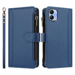 Custodia in pelle con chiusura magnetica, 9 scomparti per carte e cerniera, con cinturino da polso., For Samsung Galaxy A04e / F04 / M04 4G, For Samsung Galaxy A14 5G / 4G, For Samsung Galaxy A34 5G, For Samsung Galaxy A54 5G