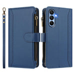 Custodia in pelle con chiusura magnetica, 9 scomparti per carte e cerniera, con cinturino da polso., For Samsung Galaxy A15 5G / 4G, For Samsung Galaxy A55 5G, For Samsung Galaxy A35 5G, For Samsung Galaxy A25 5G