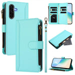 Custodia in pelle con chiusura magnetica, 9 scomparti per carte e cerniera, con cinturino da polso., For Galaxy A27 5G, For Samsung Galaxy A06 4G / 5G, For Samsung Galaxy A56 5G, For Samsung Galaxy A26 5G