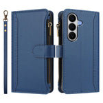 Custodia in pelle con chiusura magnetica, 9 scomparti per carte e cerniera, con cinturino da polso., For Galaxy A27 5G, For Samsung Galaxy A06 4G / 5G, For Samsung Galaxy A56 5G, For Samsung Galaxy A26 5G