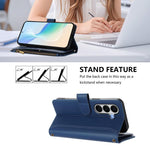 Custodia in pelle con chiusura magnetica, 9 scomparti per carte e cerniera, con cinturino da polso., For Galaxy A27 5G, For Samsung Galaxy A06 4G / 5G, For Samsung Galaxy A56 5G, For Samsung Galaxy A26 5G
