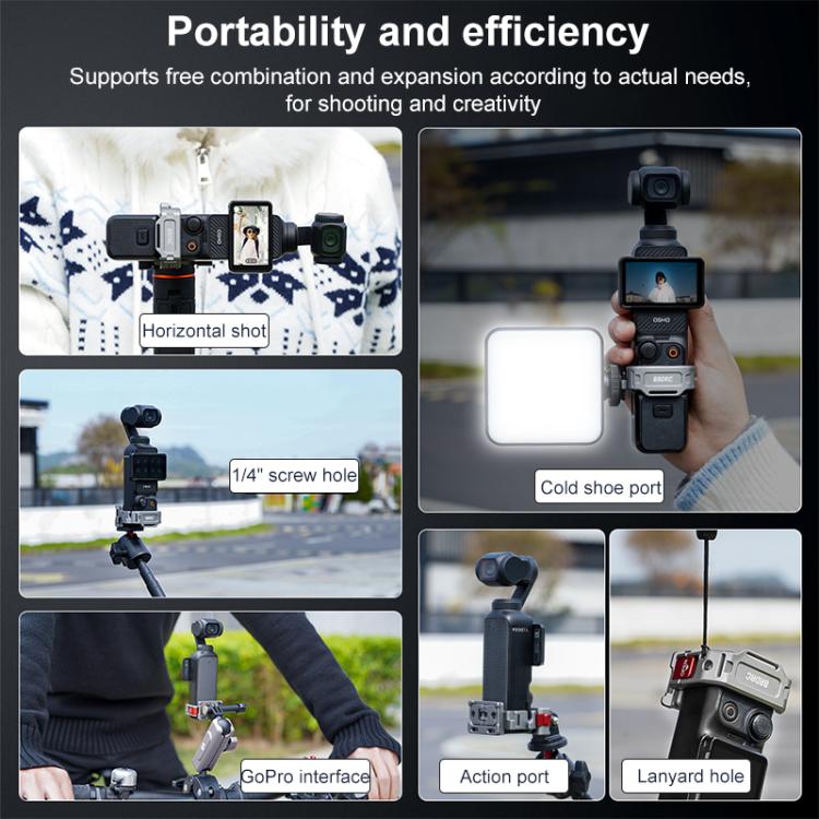 Supporto prolunga a slitta fredda per DJI Osmo Pocket 3
