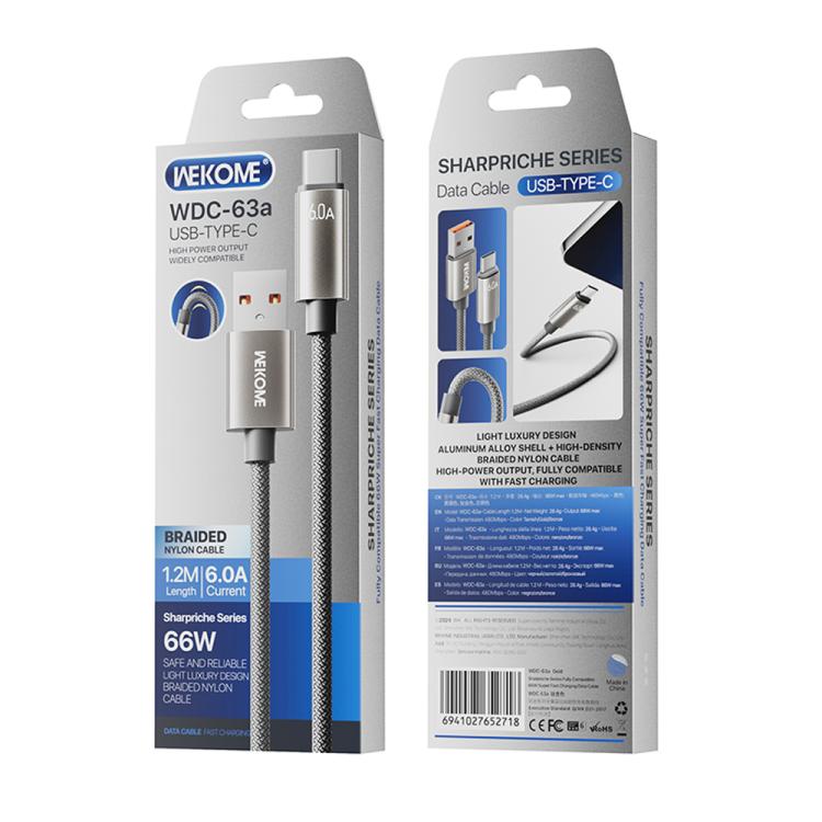 Cavo USB a Type-C 66W 1,2 m per smartphone compatibili