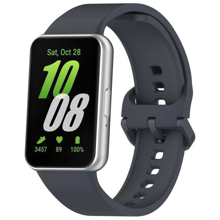 Cinturino per orologio in silicone con fibbia colorata a tinta unita xDfind, For Samsung Galaxy Fit3 SM-R390