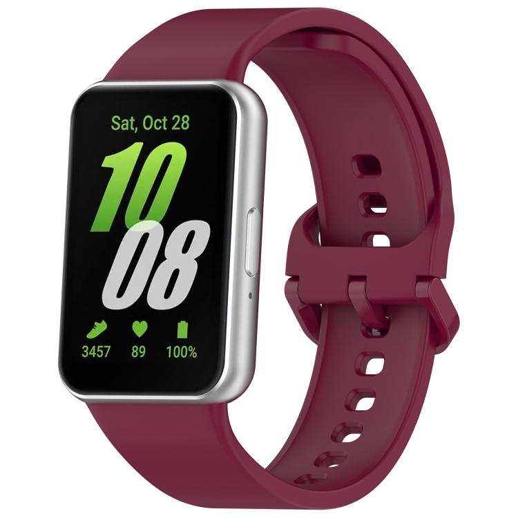 Cinturino per orologio in silicone con fibbia colorata a tinta unita xDfind, For Samsung Galaxy Fit3 SM-R390