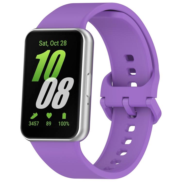 Cinturino per orologio in silicone con fibbia colorata a tinta unita xDfind, For Samsung Galaxy Fit3 SM-R390