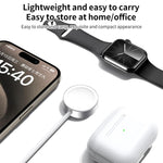 Per Apple Watch xDfind Caricabatterie magnetico wireless per orologio, Type-C, USB-A