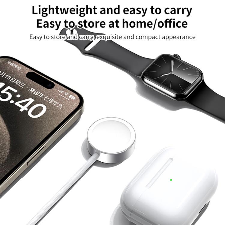 Per Apple Watch xDfind Caricabatterie magnetico wireless per orologio, Type-C, USB-A