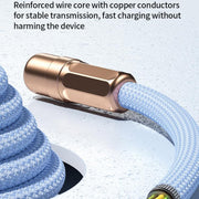 WK WDC-70 65W Type-C to Type-C Phone Lanyard Data Cable, Length: 1.6m