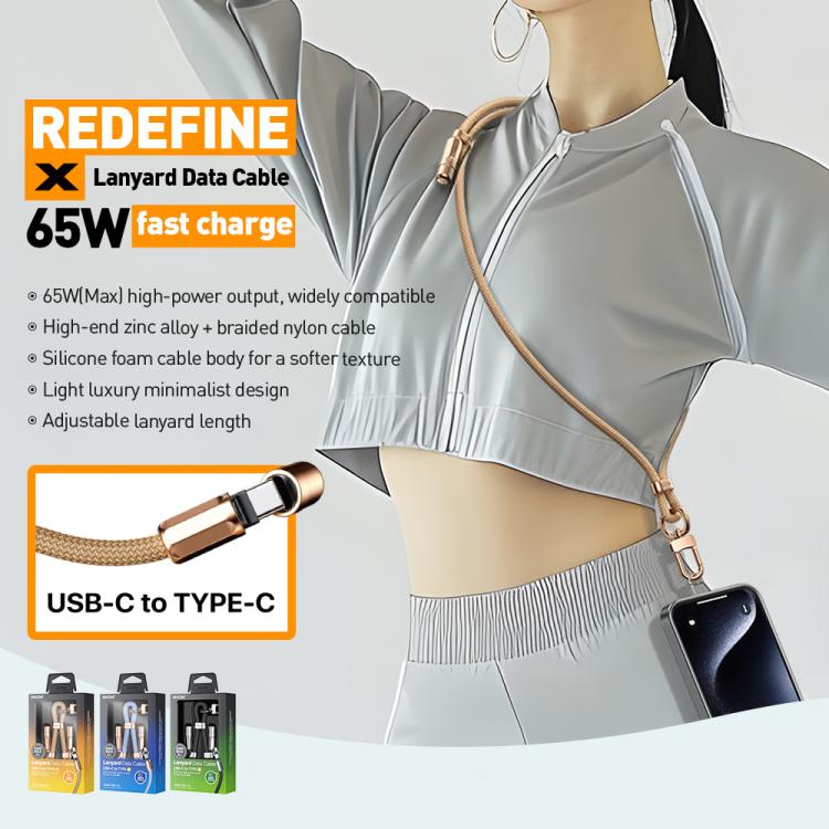 Cavo dati WK WDC-70 Type-C 65W 1,6m per smartphone