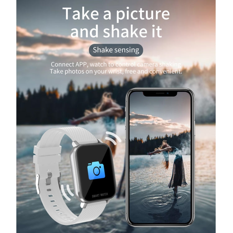 Schermo TFT da 1,54 pollici IP67 Impermeabile Business Sport Striscia di silicone Smart Watch, supporto Monitor del sonno / Cardiofrequenzimetro / Monitoraggio della pressione sanguigna, Silicone Strip