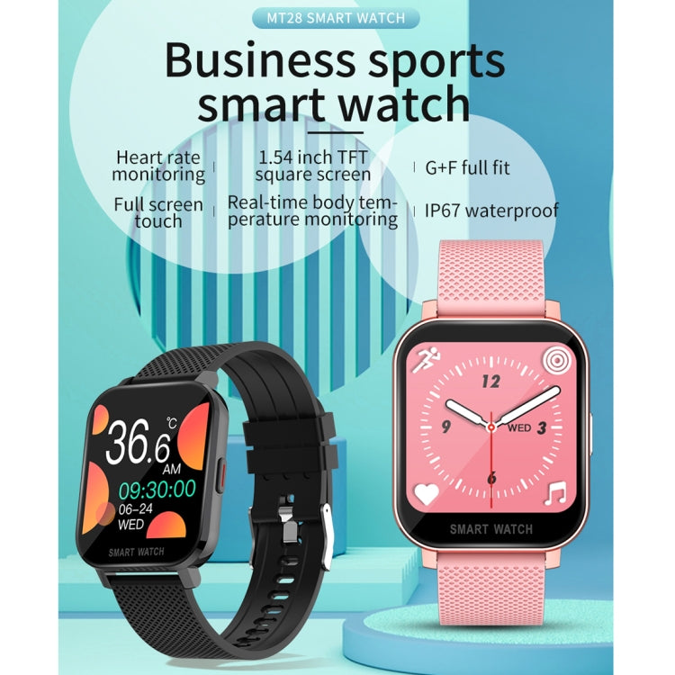 Schermo TFT da 1,54 pollici IP67 Impermeabile Business Sport Striscia di silicone Smart Watch, supporto Monitor del sonno / Cardiofrequenzimetro / Monitoraggio della pressione sanguigna, Silicone Strip