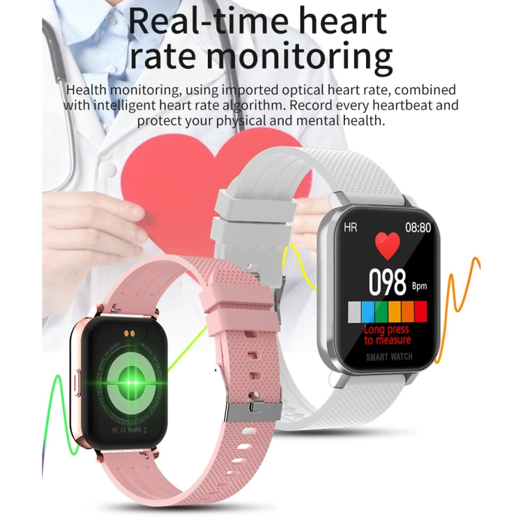 Schermo TFT da 1,54 pollici IP67 Impermeabile Business Sport Striscia di silicone Smart Watch, supporto Monitor del sonno / Cardiofrequenzimetro / Monitoraggio della pressione sanguigna, Silicone Strip