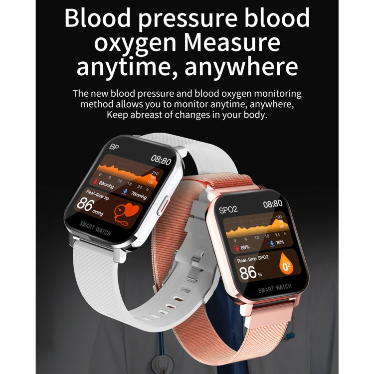 Schermo TFT da 1,54 pollici IP67 Impermeabile Business Sport Striscia di silicone Smart Watch, supporto Monitor del sonno / Cardiofrequenzimetro / Monitoraggio della pressione sanguigna, Silicone Strip