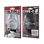 Cavo USB a Type-C in silicone 66W 1,2m WK WDC-91a